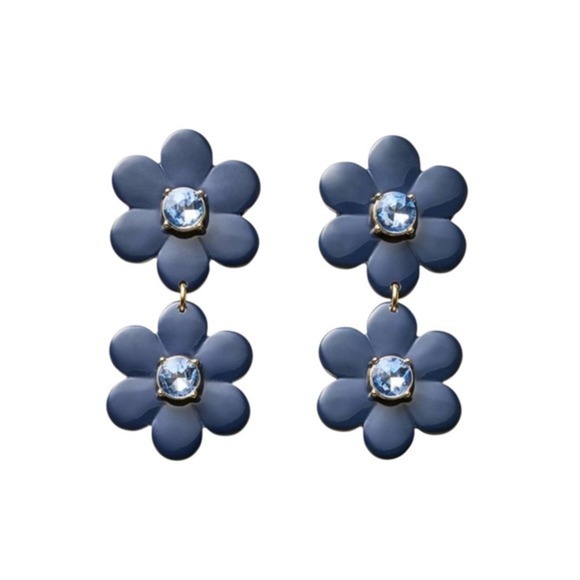Kate Spade for Target‎ Blue Flower Earrings. NWT! - Picture 2 of 3